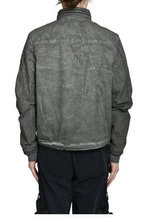 DIAGONAL ZIP EXPLORER JACKET / OBJECT DYED GRAY