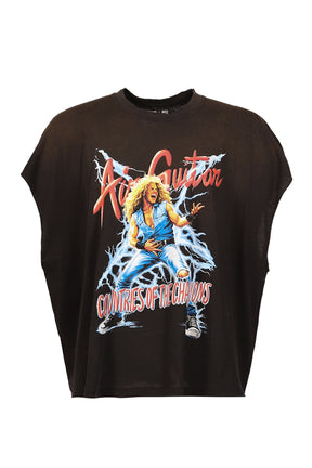AIR BAND SLEEVELESS T-SHIRT / BLK