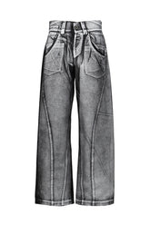 PAINTED WORKWEAR PANTS WOVEN / BLK