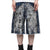 HARD WASHED DESTROYED DENIM SHORTS / BLU