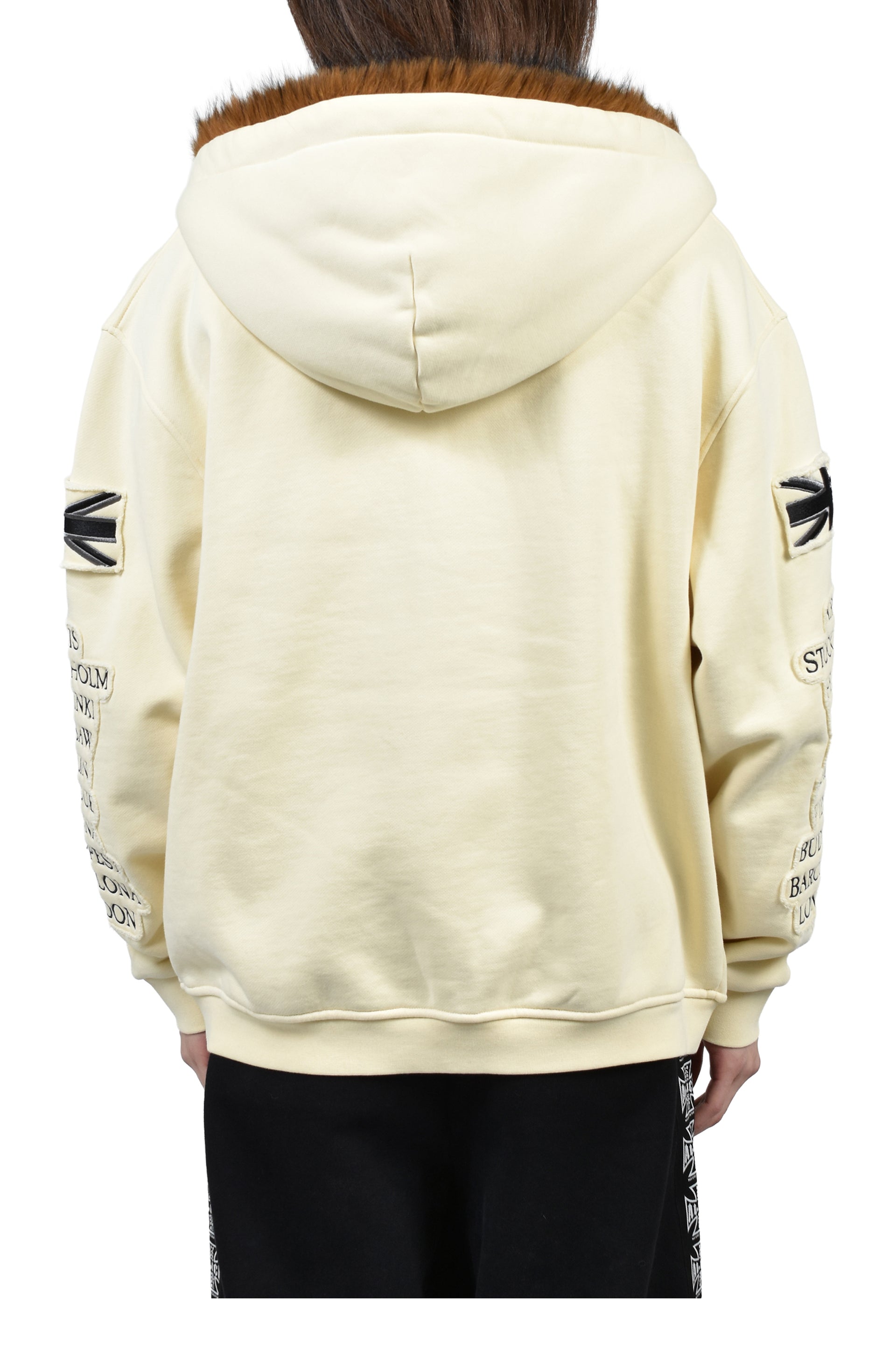 EUROTRIP PATCHED ZIP HOODIE / O.WHT