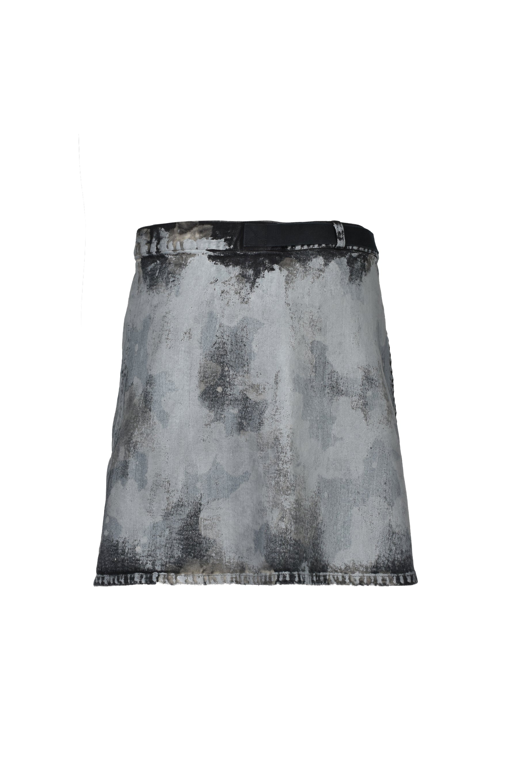 RUSTY WAXED WRAP SKIRT / RUSTY GRY