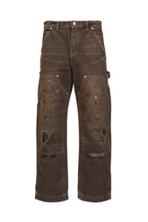 DOUBLE KNEE PAINT PANTS / BRW