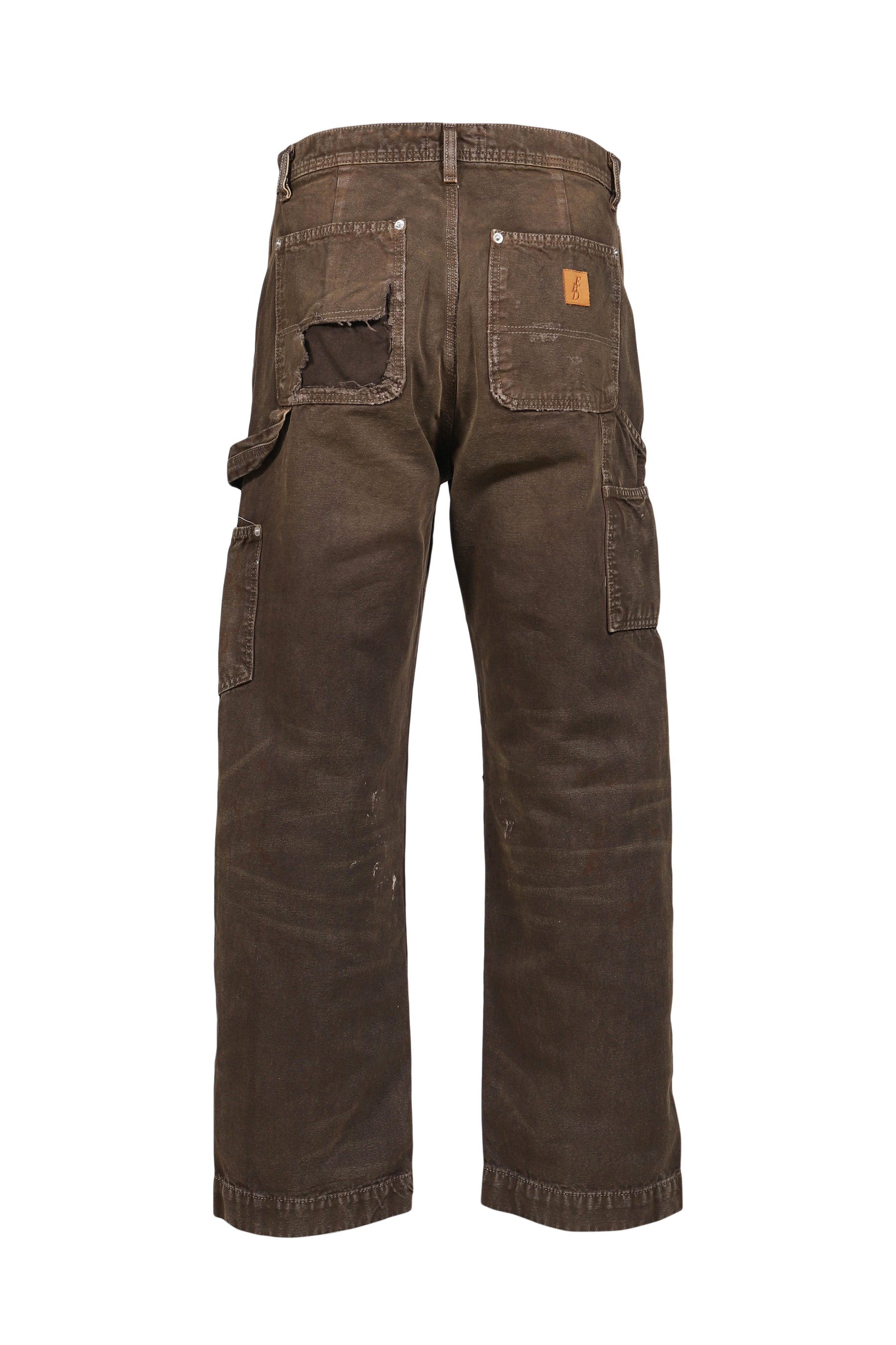 DOUBLE KNEE PAINT PANTS / BRW