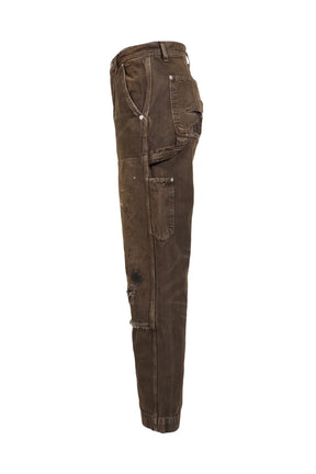 DOUBLE KNEE PAINT PANTS / BRW