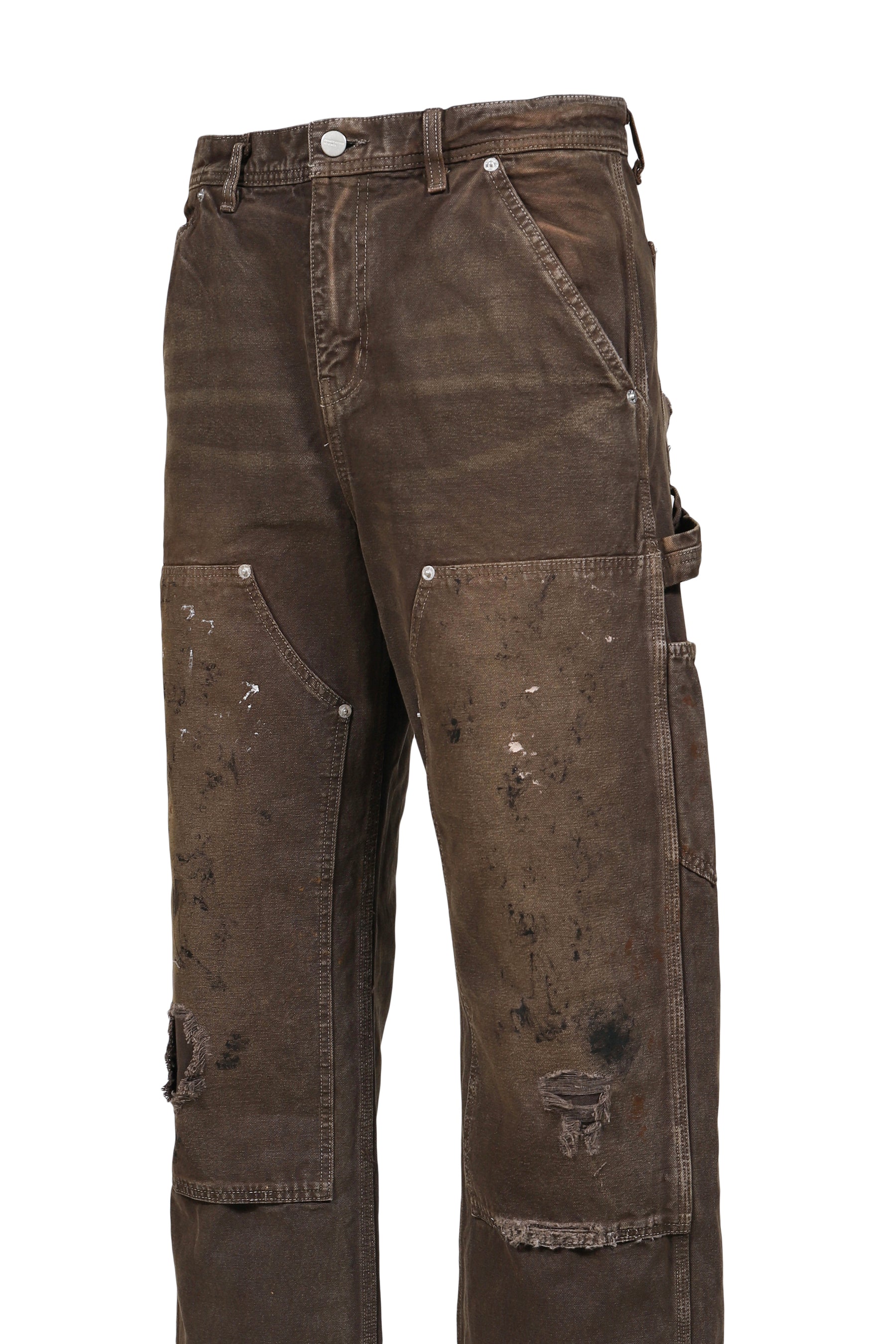 DOUBLE KNEE PAINT PANTS / BRW