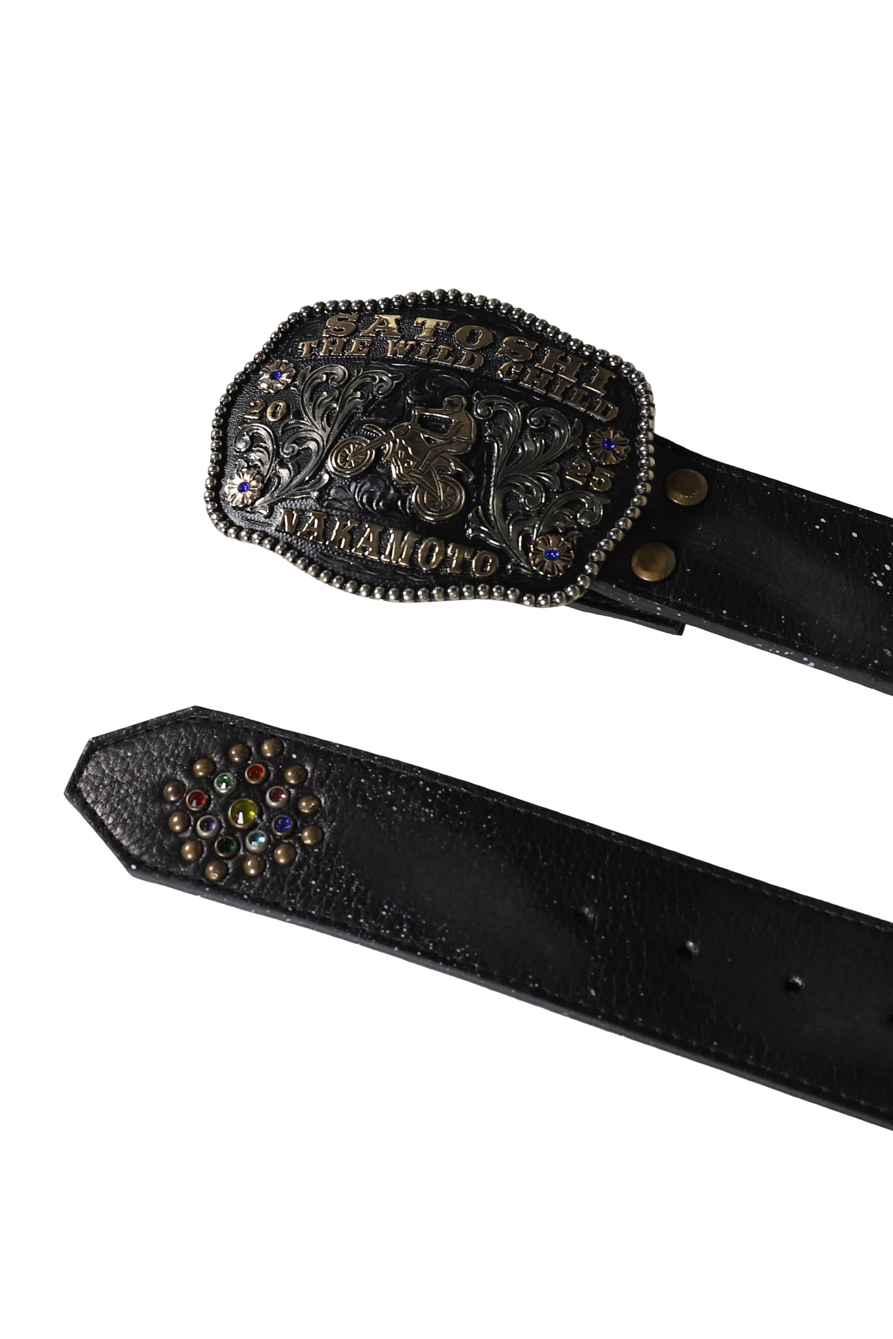THE WILD CHILD STUDDED BELT / BLK