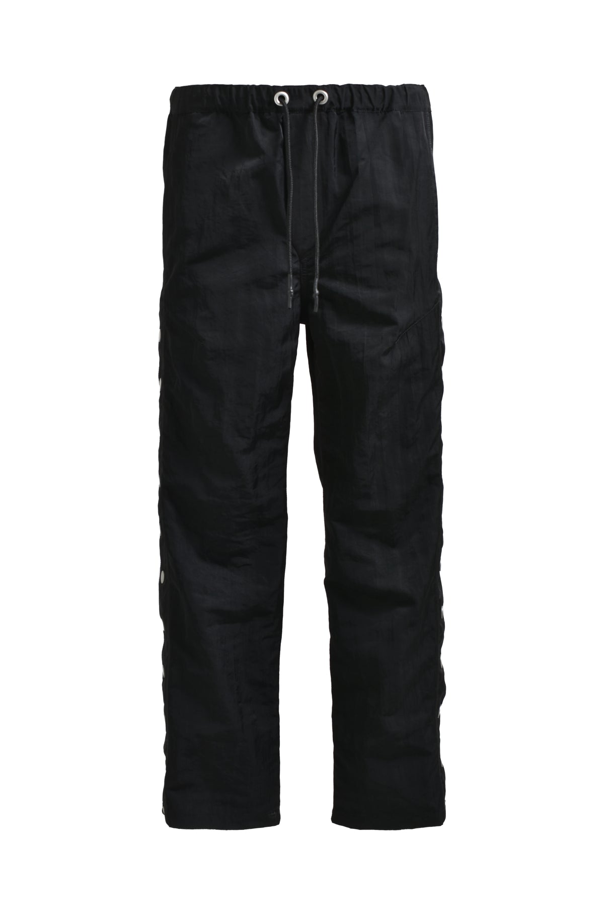 NEWRICH SIDE BOTTUN PANTS / COTTON BLK