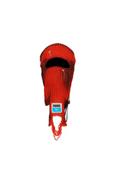 KNITTED BALACLAVA / RED/BLK