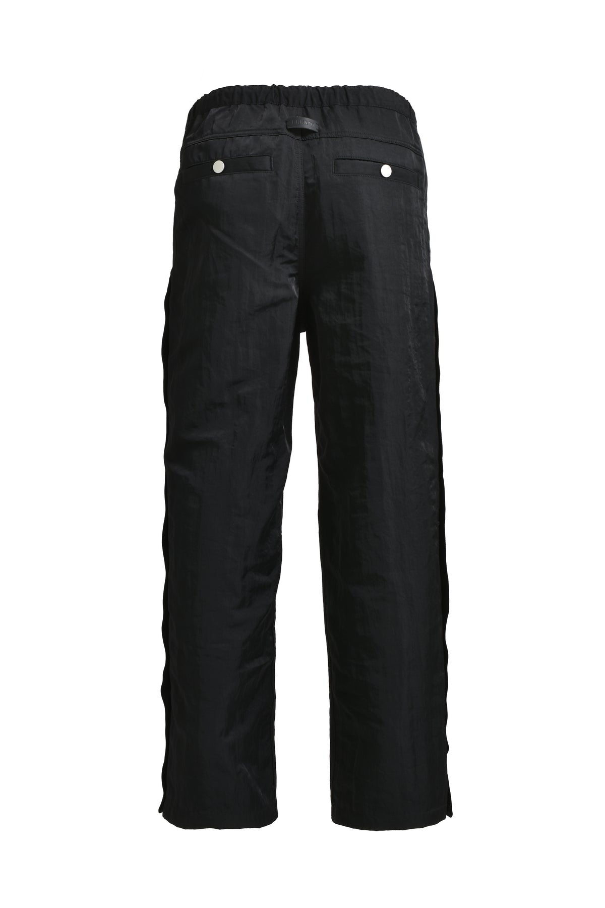 NEWRICH SIDE BOTTUN PANTS / COTTON BLK