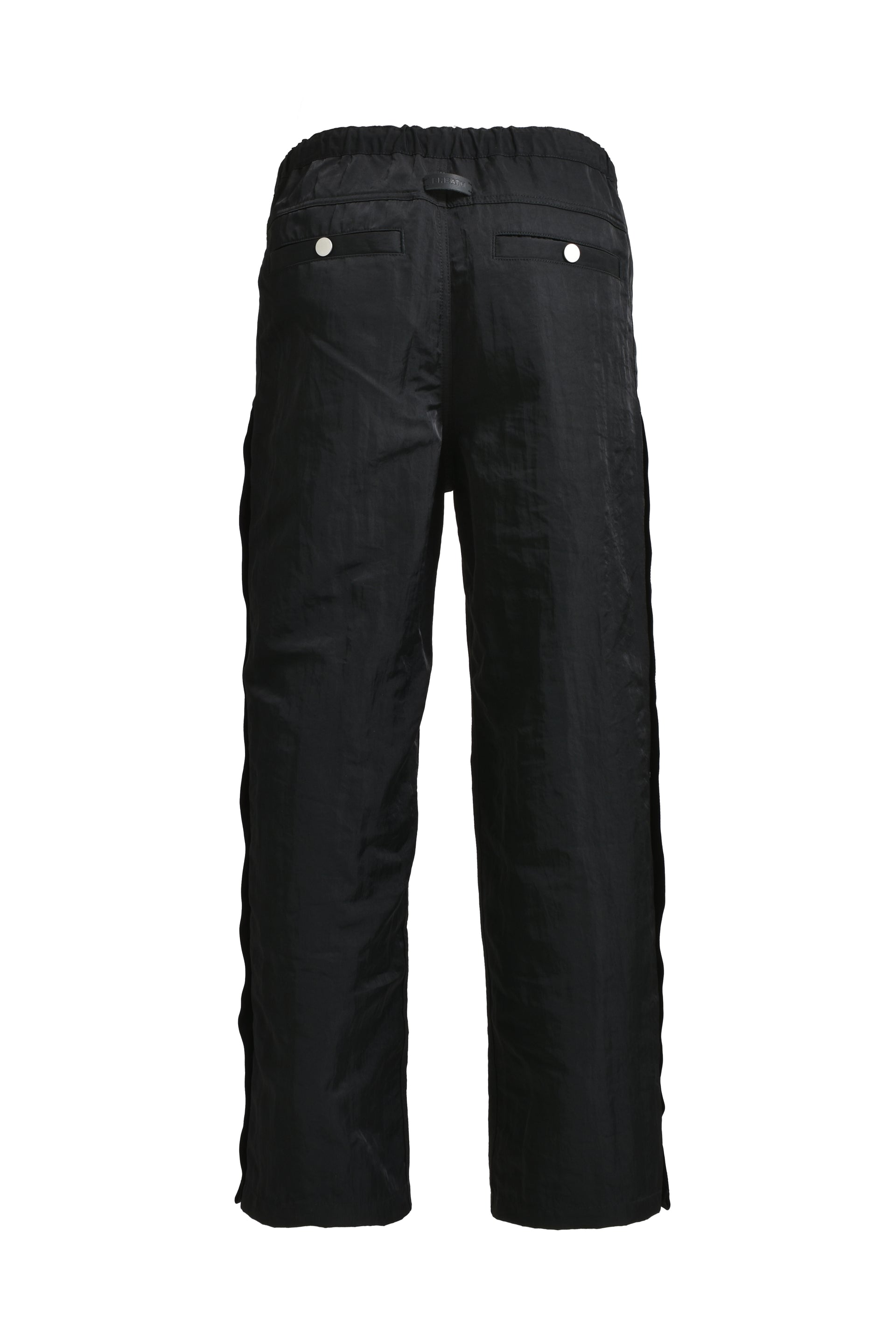 BREATH NEWRICH SIDE BOTTUN PANTS / NYLON BLK