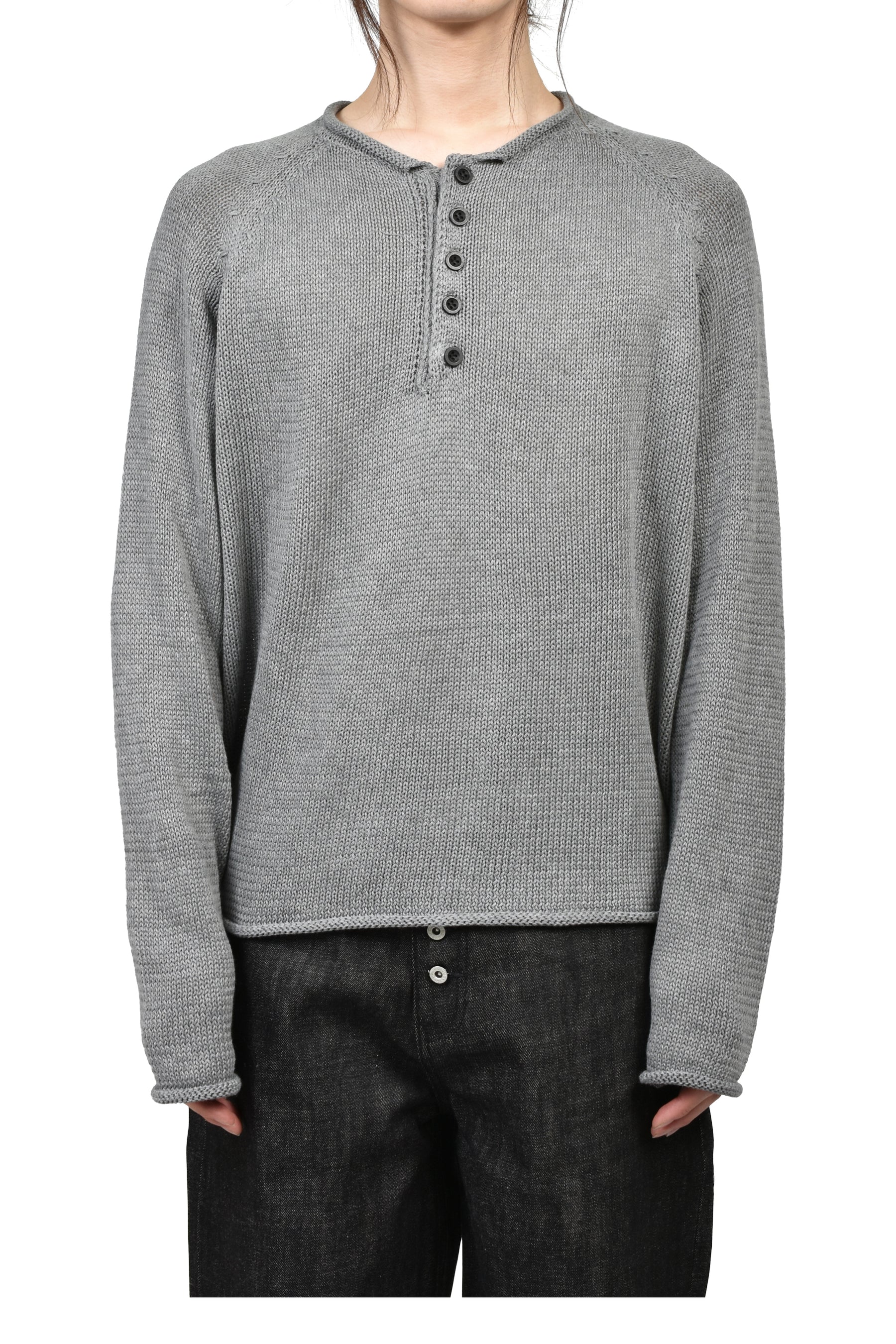 BUTTON COTTON USED SHIRT GREY / GRY