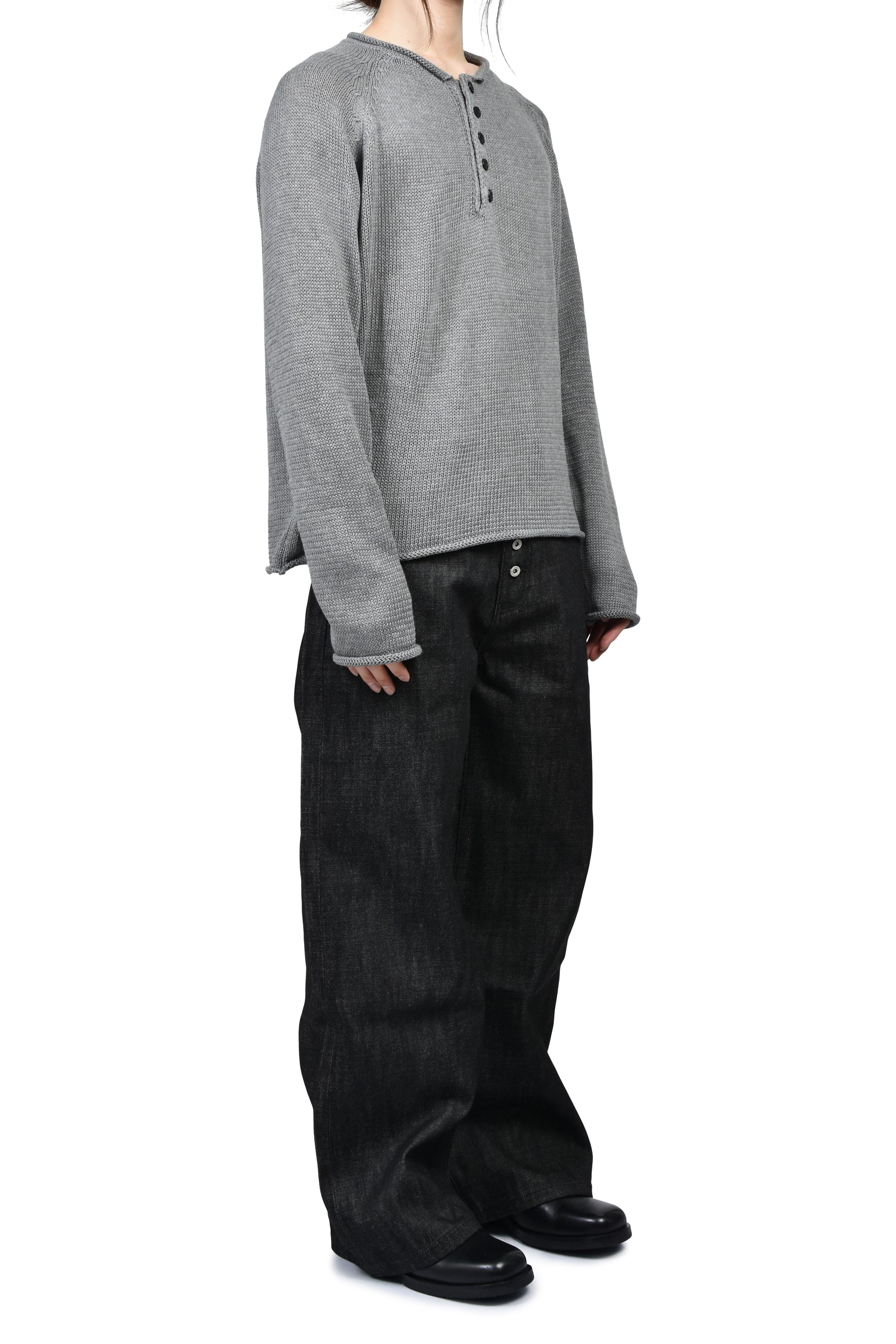 BUTTON COTTON USED SHIRT GREY / GRY