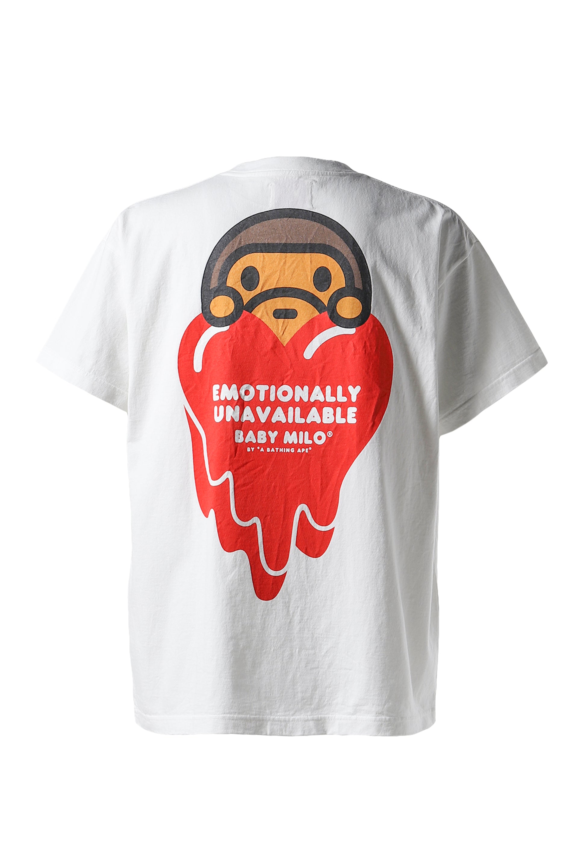 EMOTIONALLY UNAVAILABLE × BAPE EU MILO SS TEE / WHT