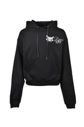 EMBLEM LOGO HOODIE / BLK
