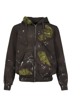MOSS-GROWN EMBROIDERY HOODIE / BRW