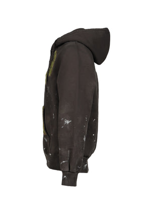 MOSS-GROWN EMBROIDERY HOODIE / BRW