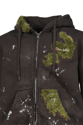 MOSS-GROWN EMBROIDERY HOODIE / BRW