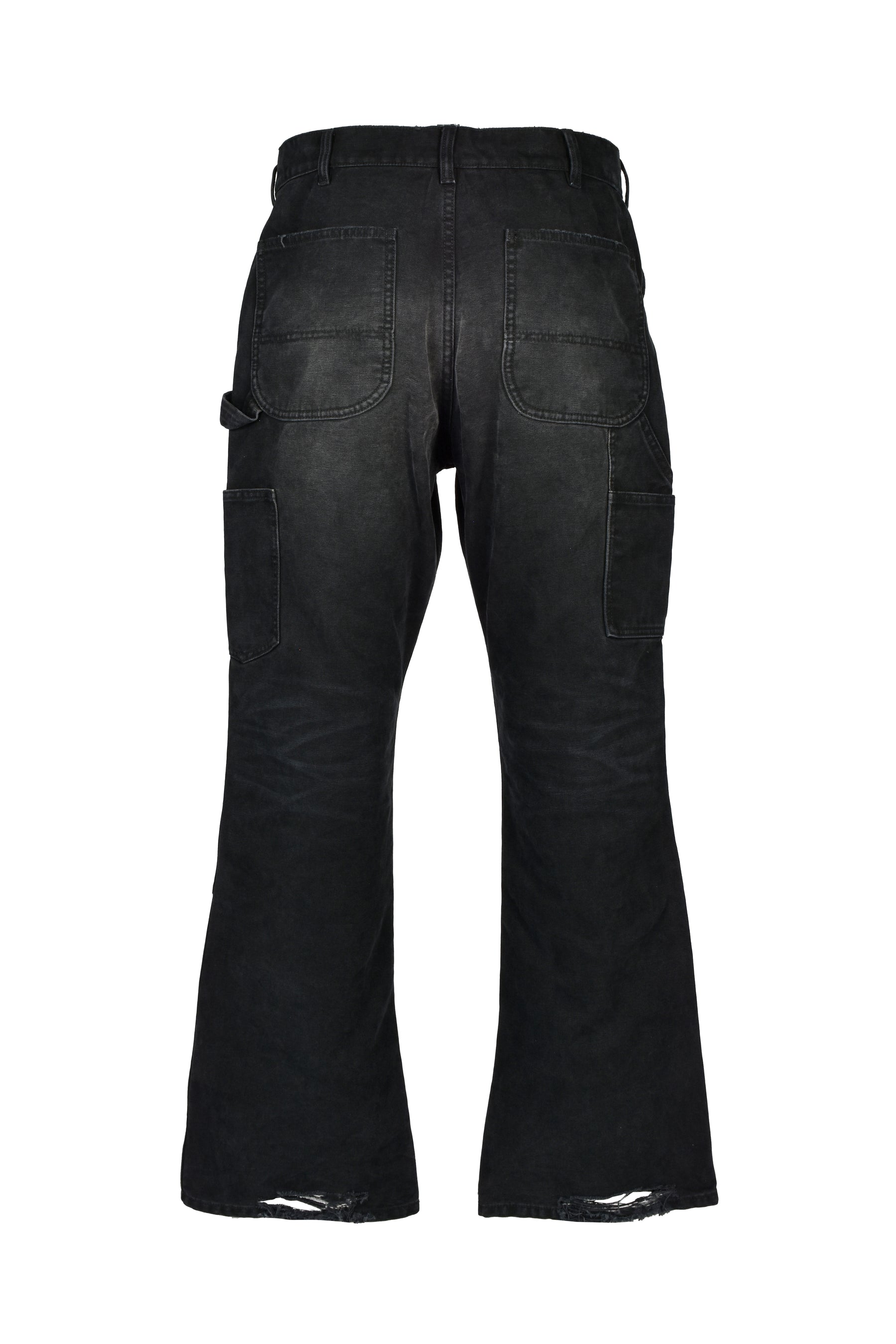 DIRTY DOUBLE KNEE FLARE / FADED BLK