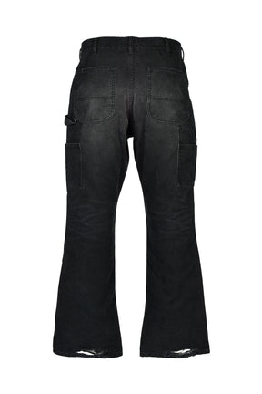 DIRTY DOUBLE KNEE FLARE / FADED BLK