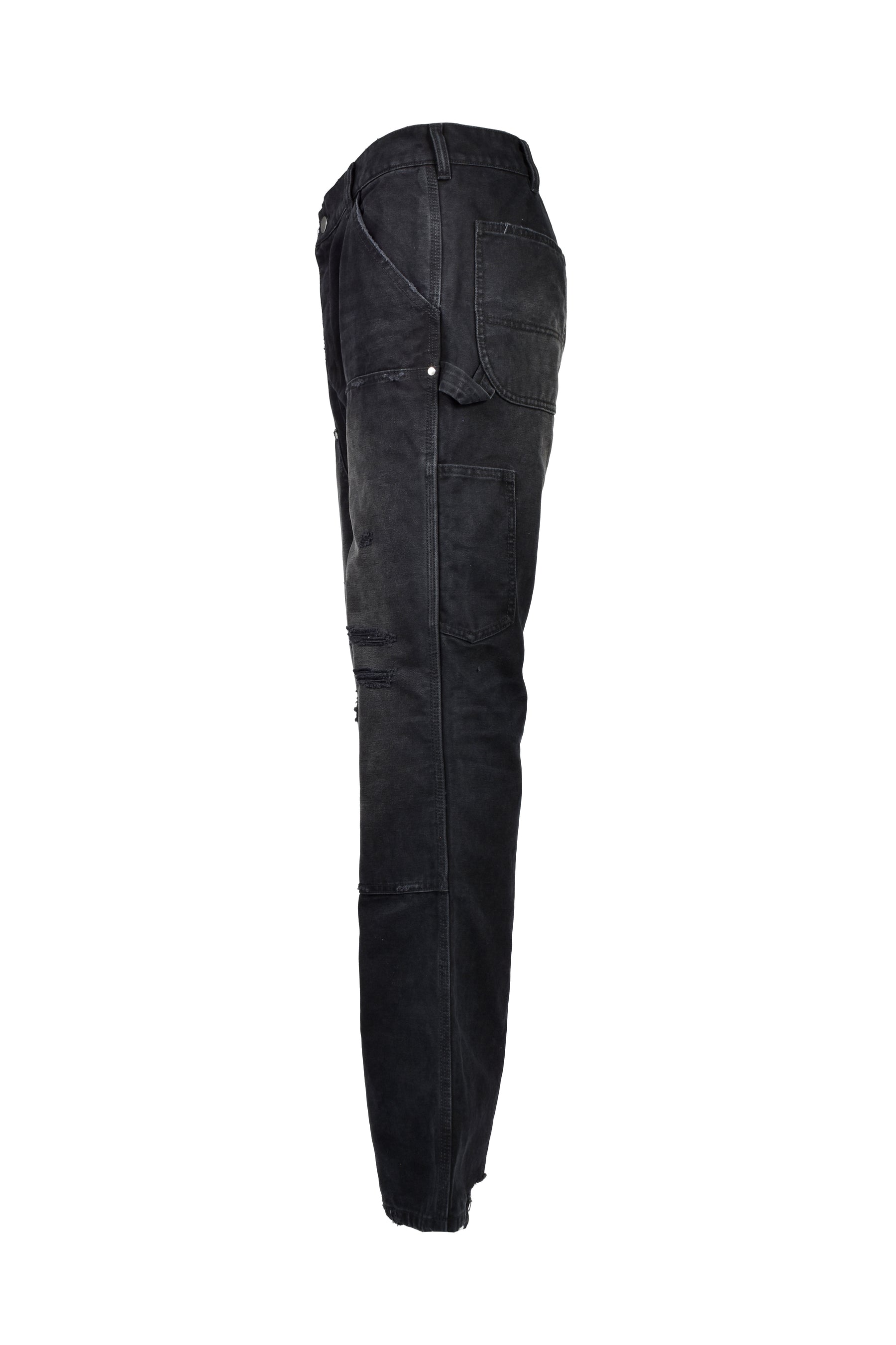 DIRTY DOUBLE KNEE FLARE / FADED BLK