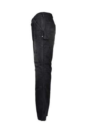 DIRTY DOUBLE KNEE FLARE / FADED BLK