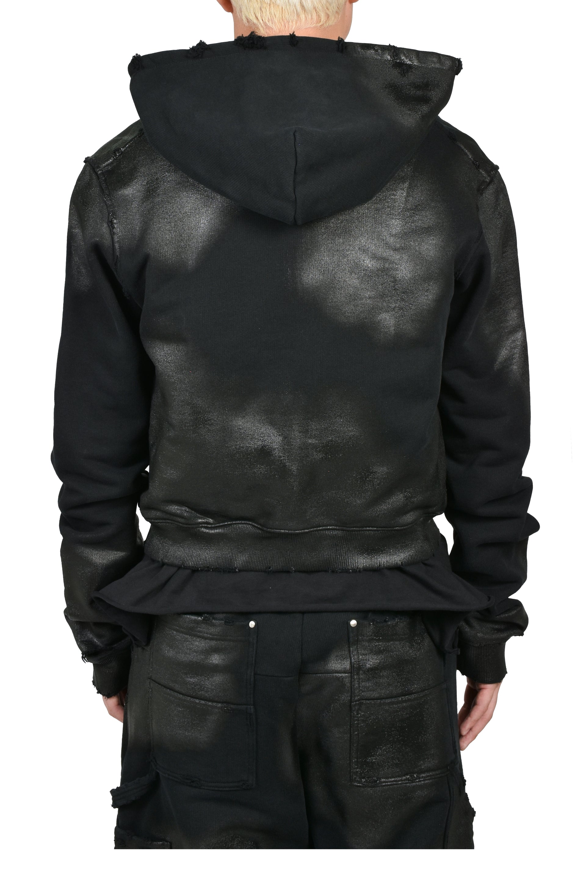 NOIR WAXED FULL ZIP / WAXED BLK