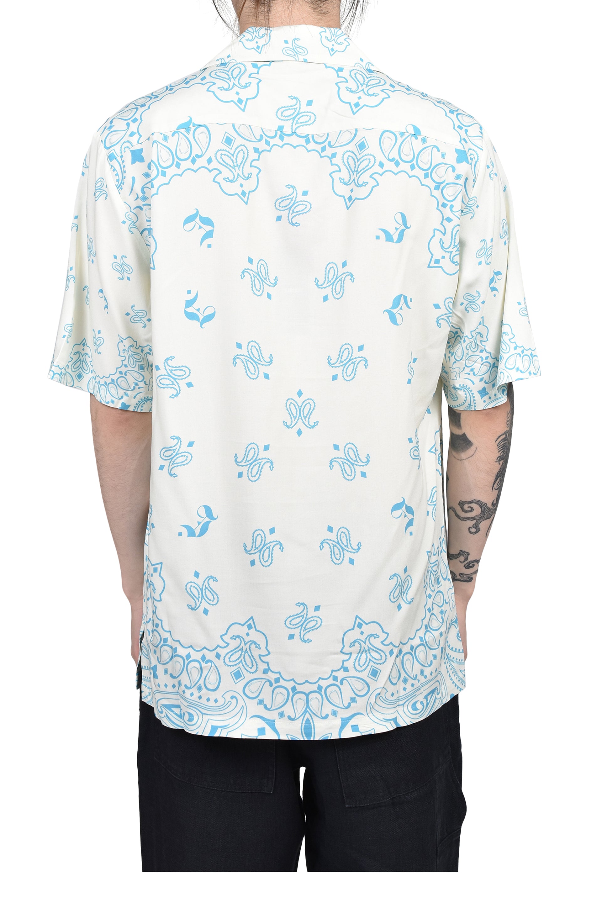 PAISLEY SHORT SLEEVE SHIRTS / VANILLA