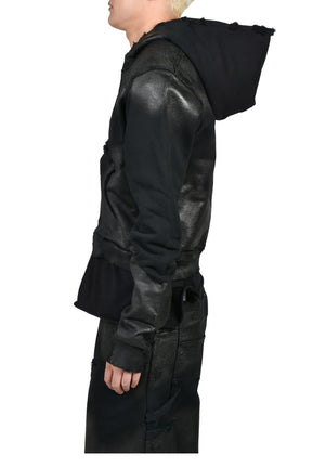 NOIR WAXED FULL ZIP / WAXED BLK
