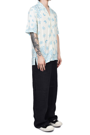 PAISLEY SHORT SLEEVE SHIRTS / VANILLA