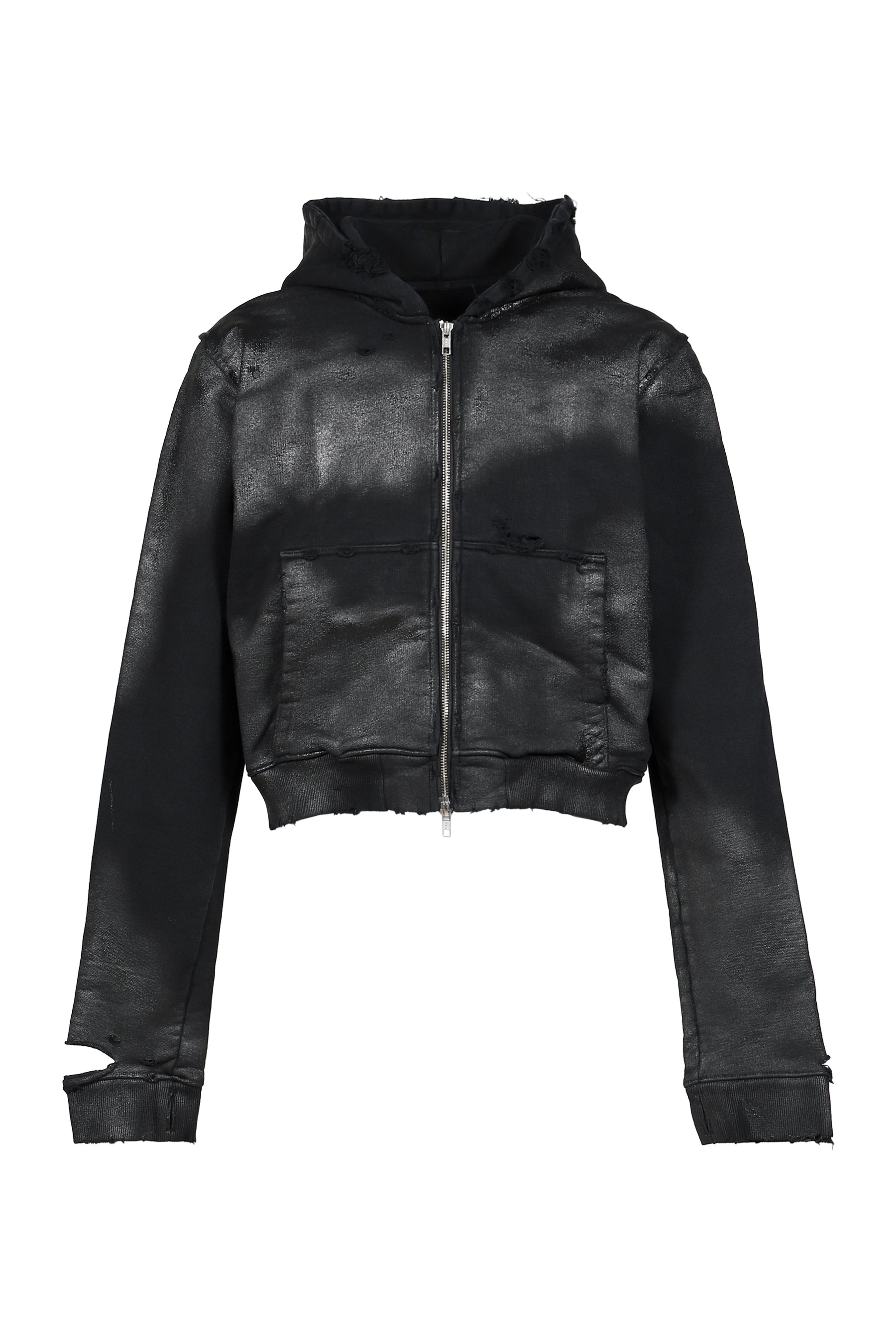 NOIR WAXED FULL ZIP / WAXED BLK