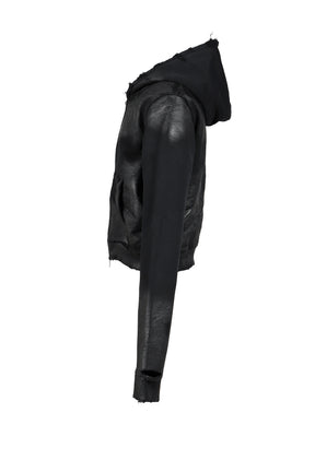 NOIR WAXED FULL ZIP / WAXED BLK