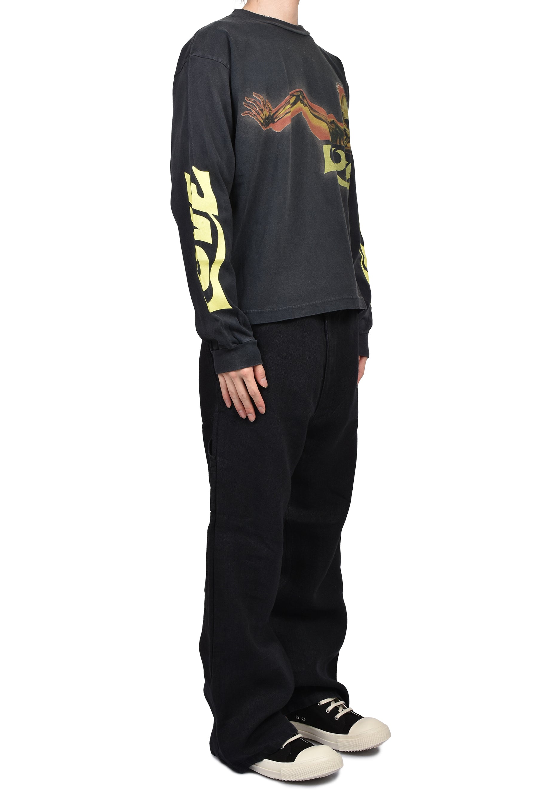 SKULL LOVE L/S T-SHIRTS (EXCLUSIVE) / BLK