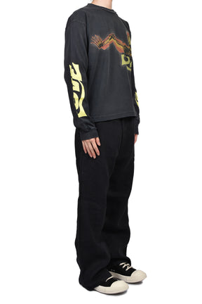SKULL LOVE L/S T-SHIRTS (EXCLUSIVE) / BLK