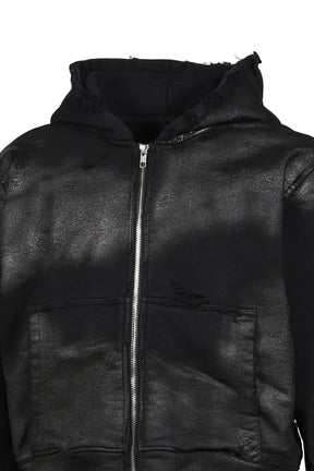 NOIR WAXED FULL ZIP / WAXED BLK