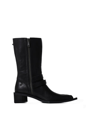 STELLAN STILETTOS STRAP BOOTS / BLK