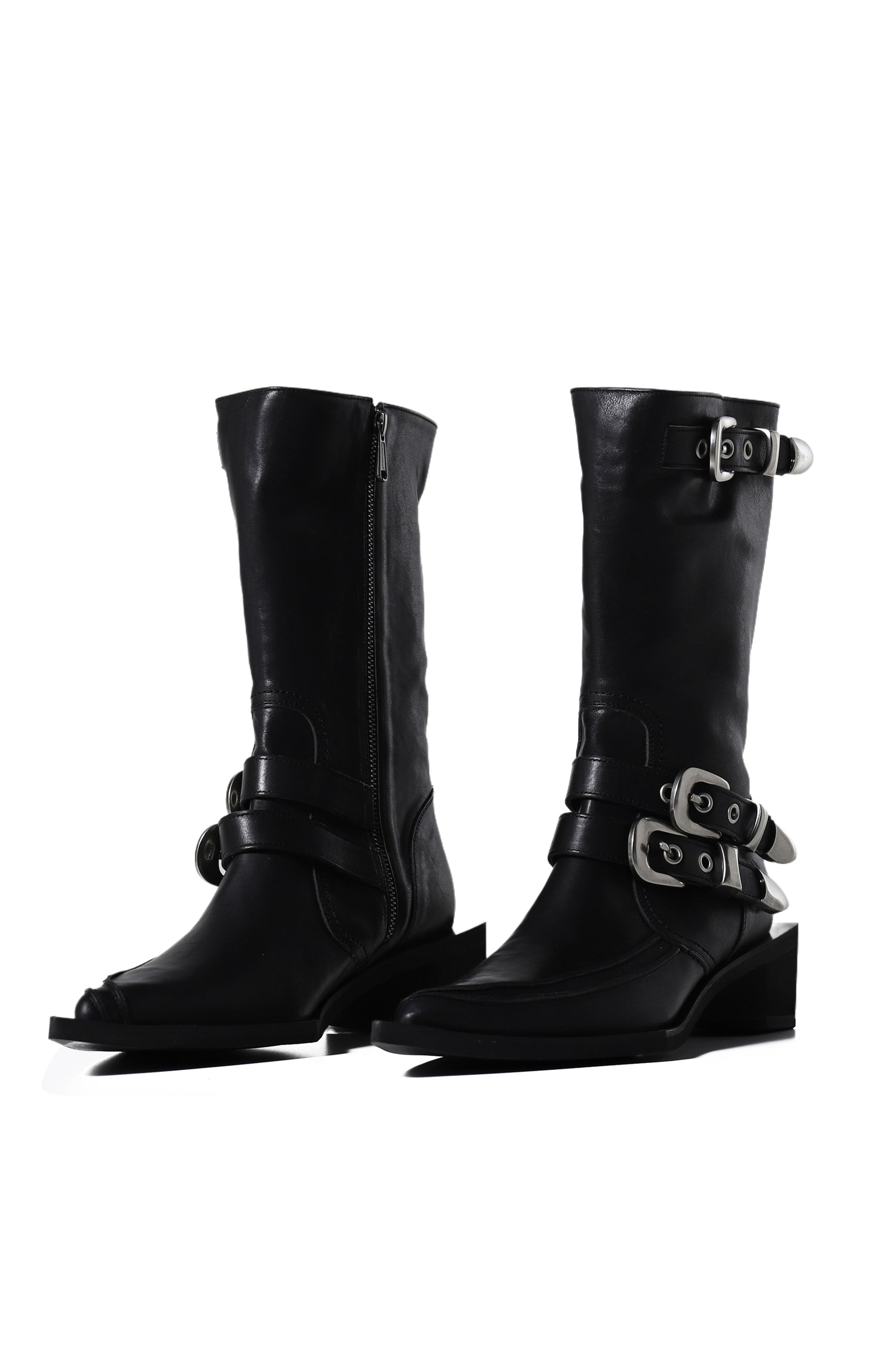 STELLAN STILETTOS STRAP BOOTS / BLK