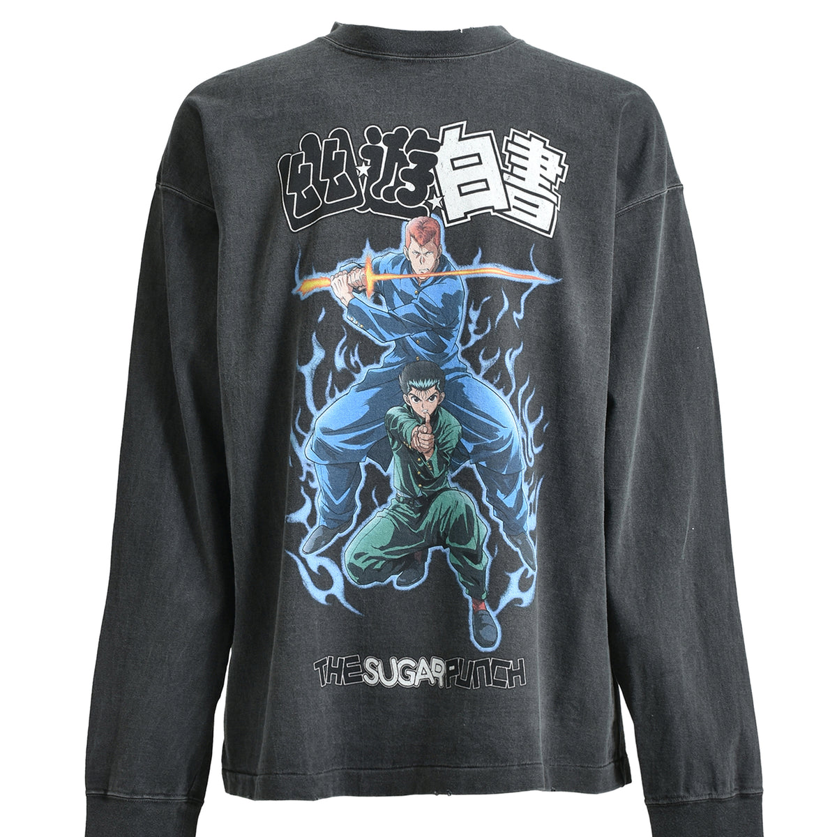 THE SUGAR PUNCH × TVアニメ「幽☆遊☆白書」 SS25 L/S T-SHIRTS / BLK