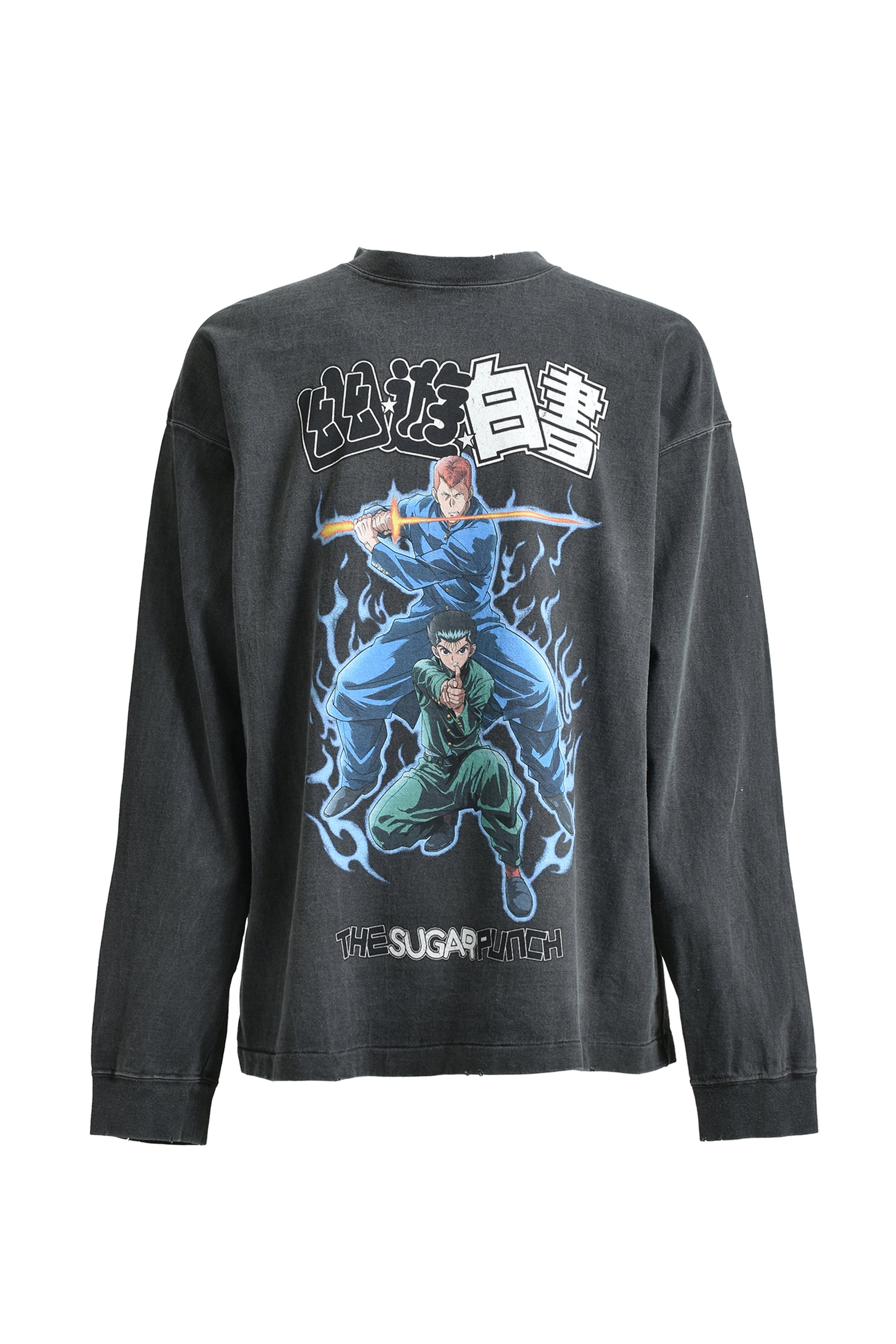 THE SUGAR PUNCH × TVアニメ「幽☆遊☆白書」 L/S T-SHIRTS / BLK