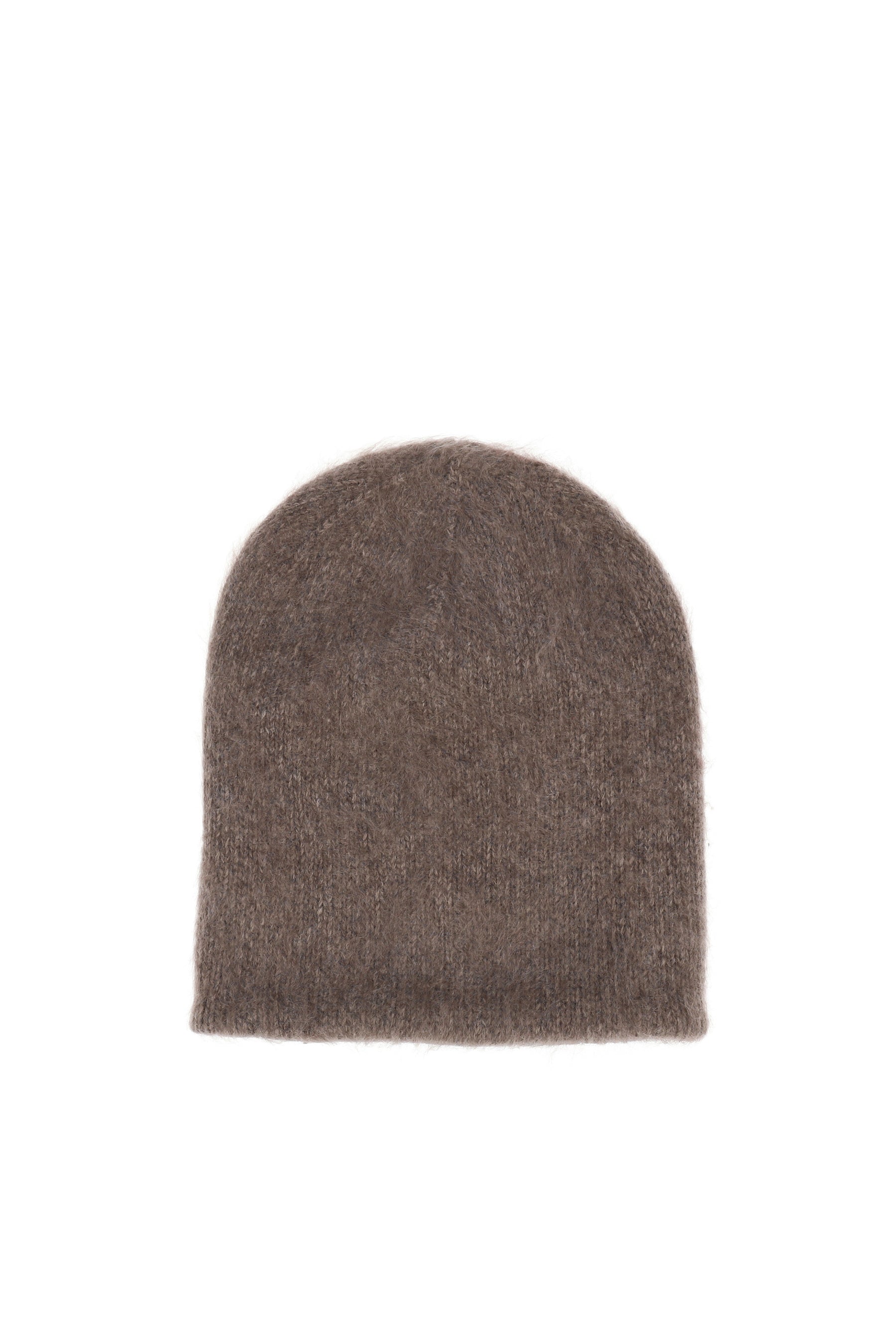 CASHMERE BIG BEANIE / DUSTY BRW 