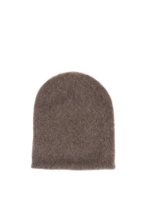 CASHMERE BIG BEANIE / DUSTY BRW 