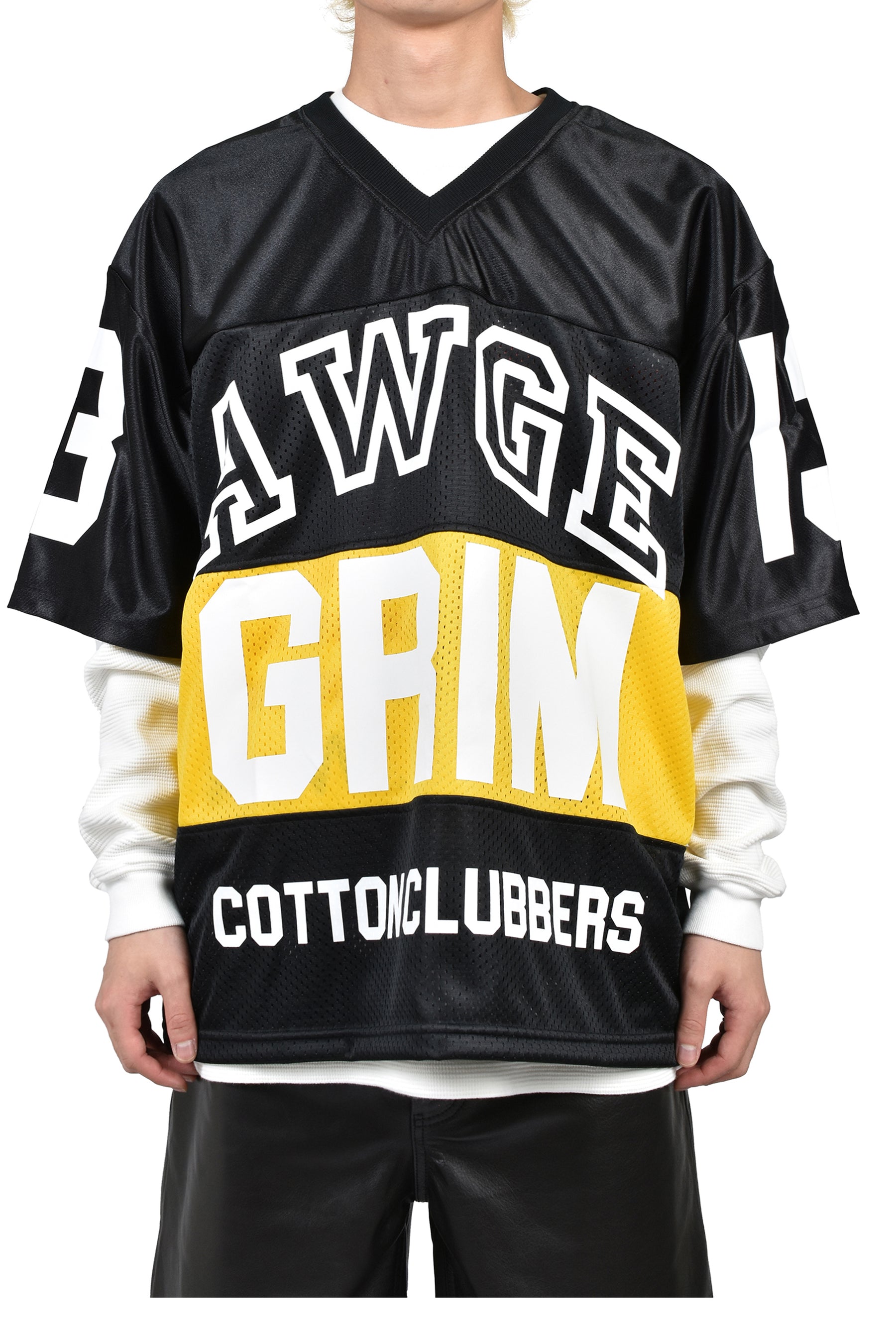 COTTON CLUBBERS FOOTBALL JERSEY / BLK