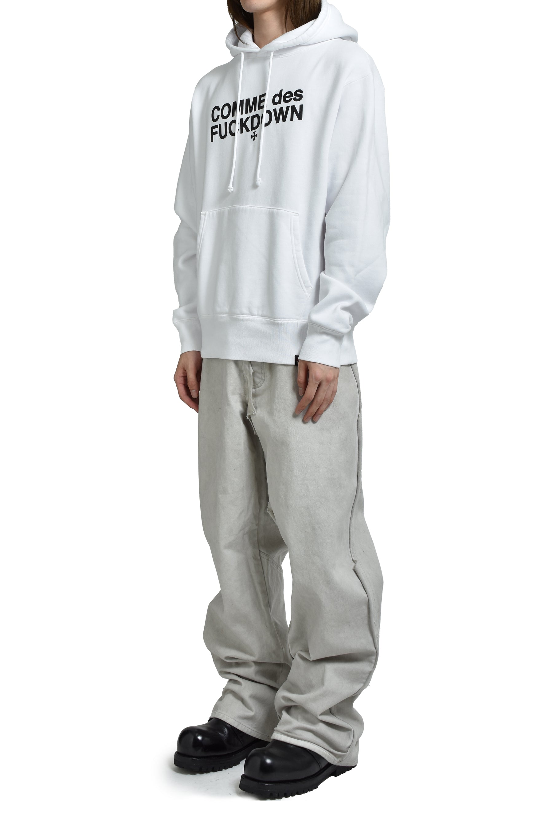 ALICE X SSUR COMME HOODIE / WHT 