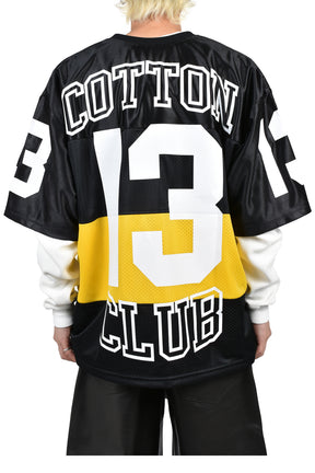 COTTON CLUBBERS FOOTBALL JERSEY / BLK