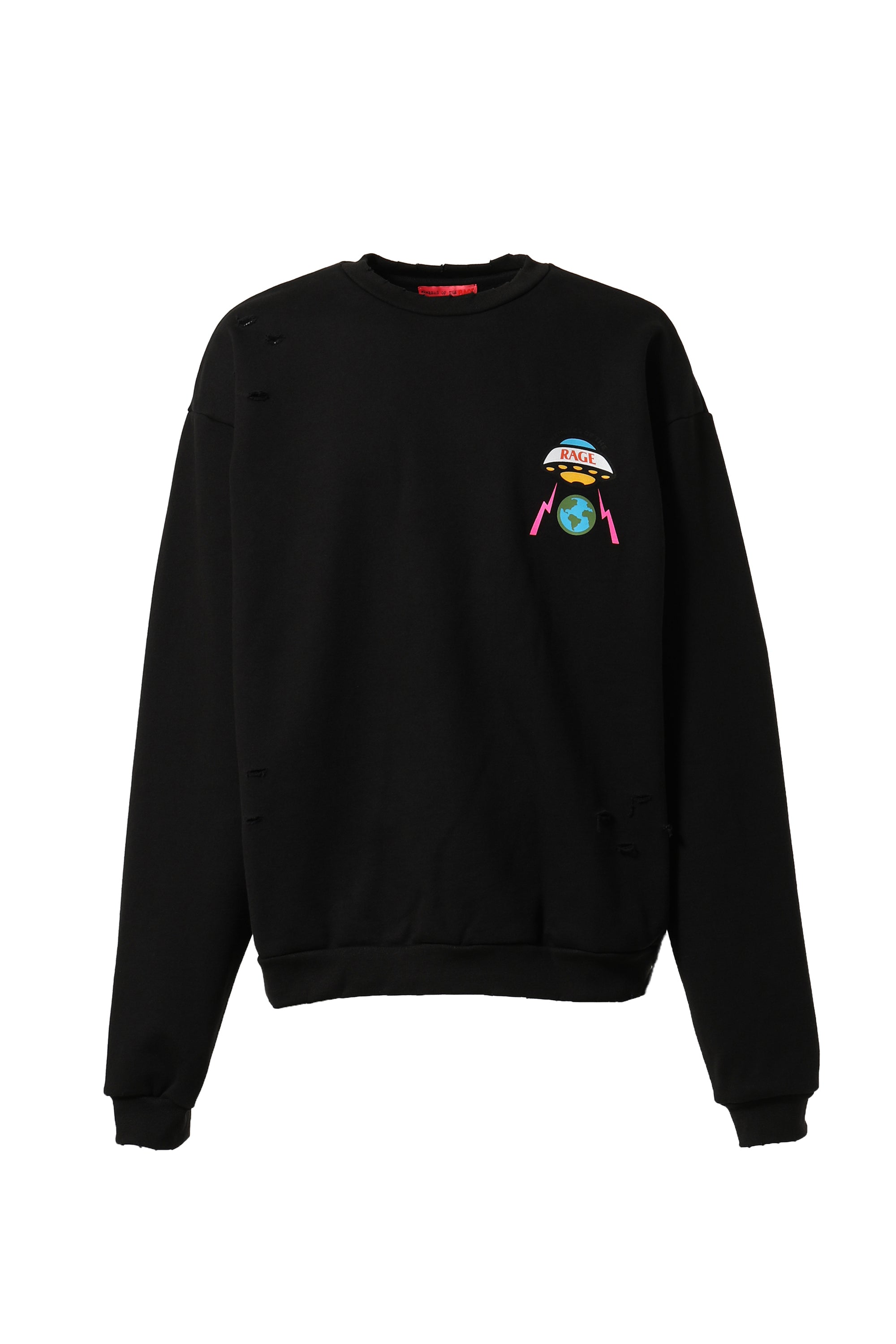 MEMBERS OF THE RAGE FW23 LOGO CREWNECK / BLK -NUBIAN