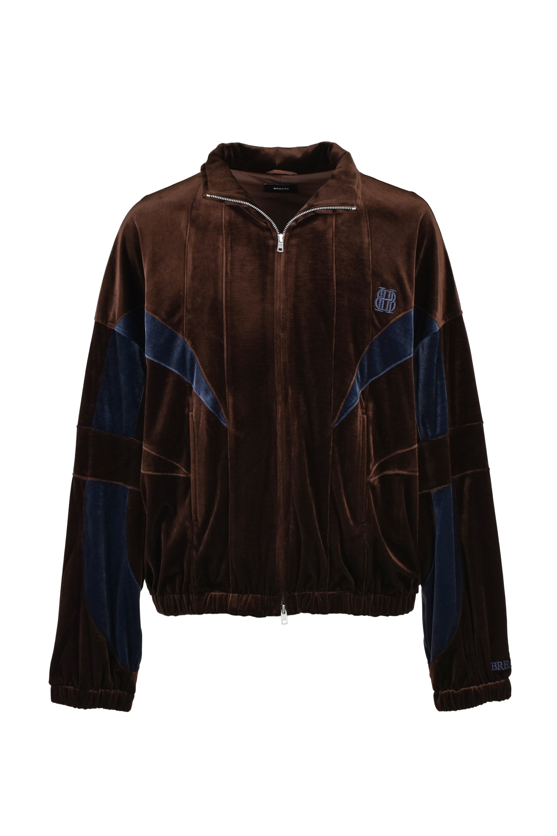 VELOUR WARM UP JACKET / BRW