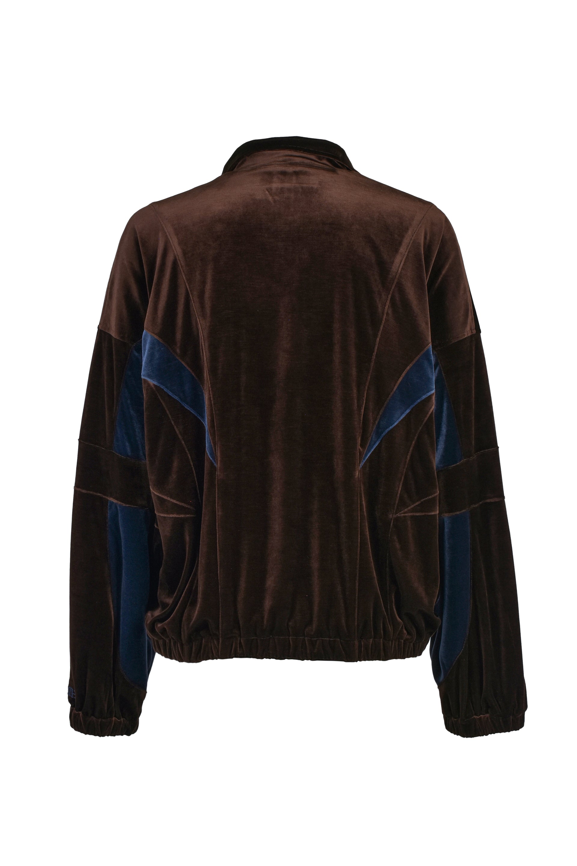 VELOUR WARM UP JACKET / BRW
