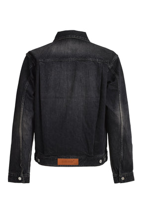 "MASU BOYS" FEATHER DENIM JACKET / BLK