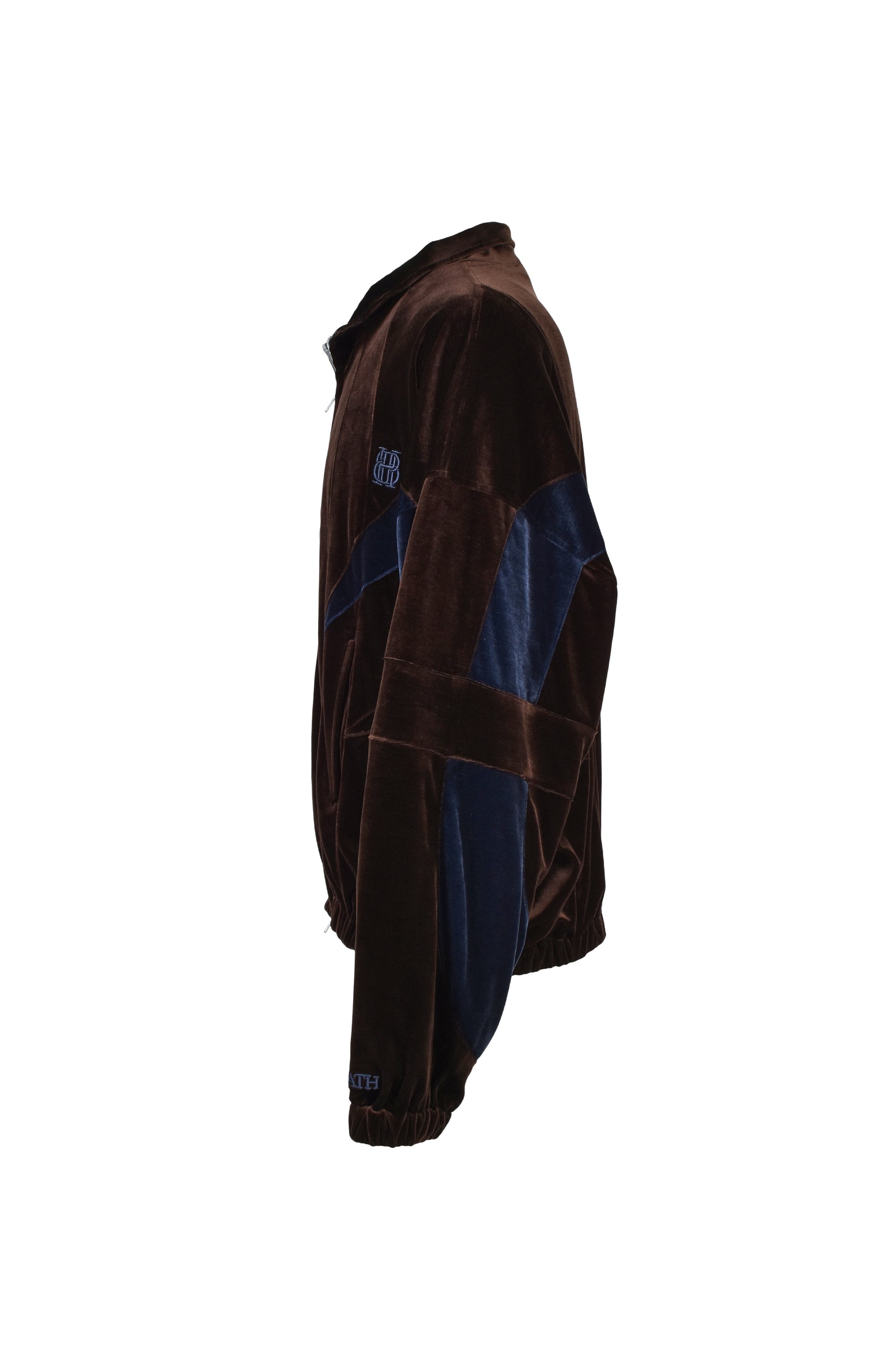 VELOUR WARM UP JACKET / BRW