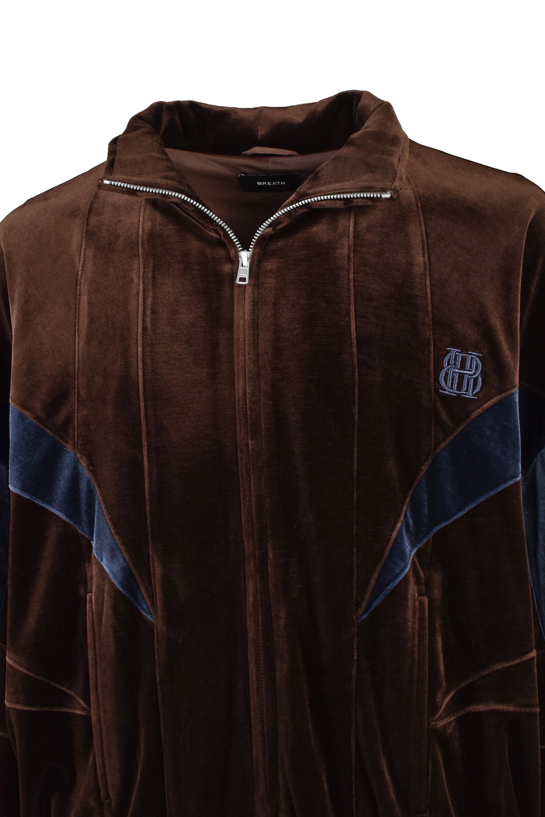 VELOUR WARM UP JACKET / BRW